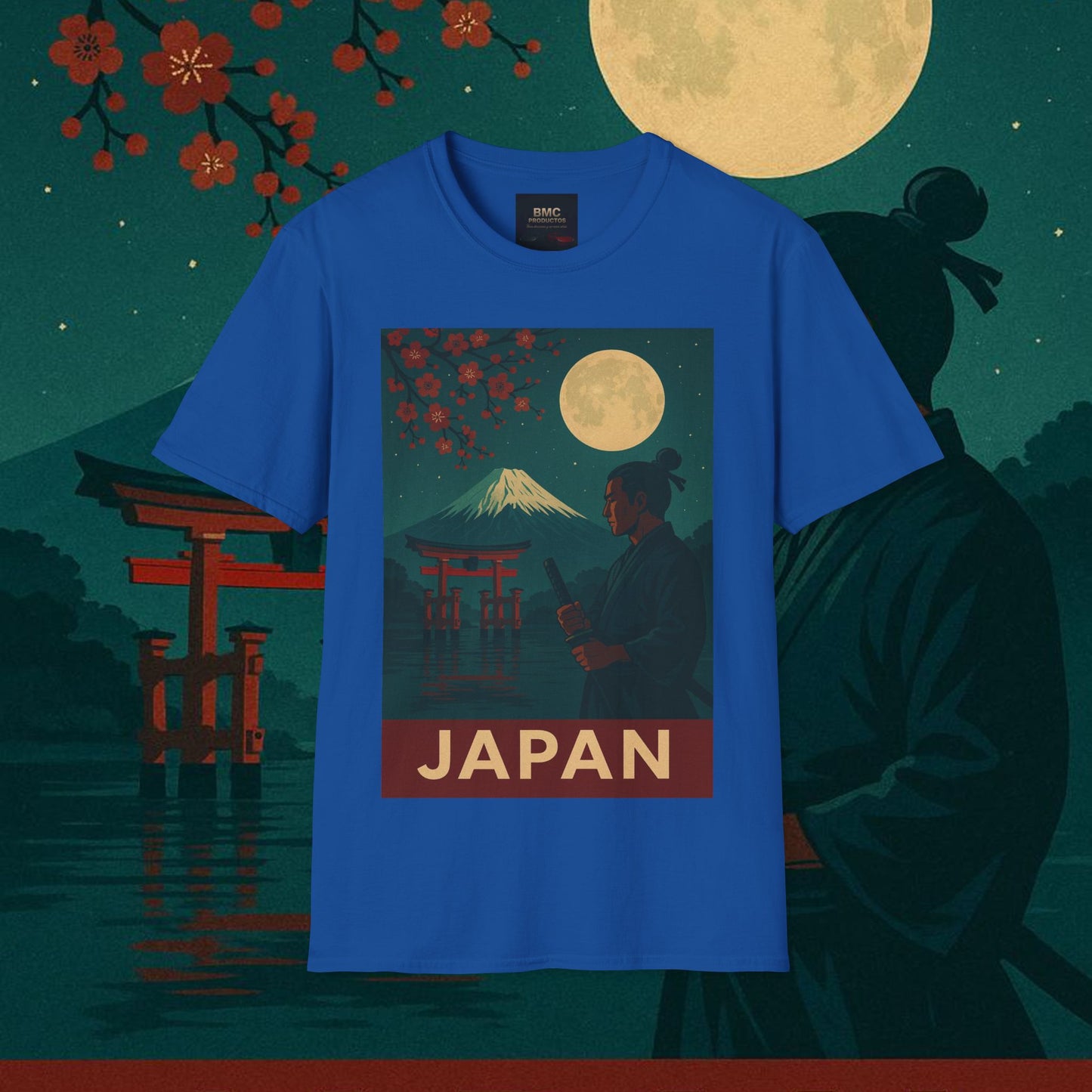 "Camiseta Japón: Tradición entre Cerezos y Montañas 🌸⛩️🗻"