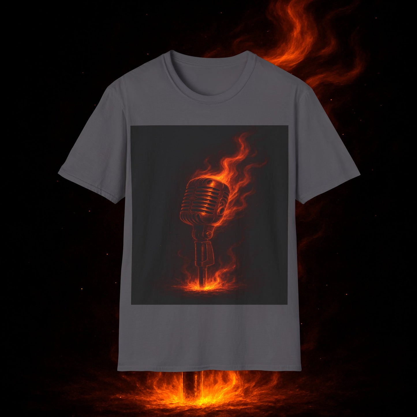 "Camiseta voz 🎤🔥Dilo con fuego. Cántalo con alma.” 🔥🎤