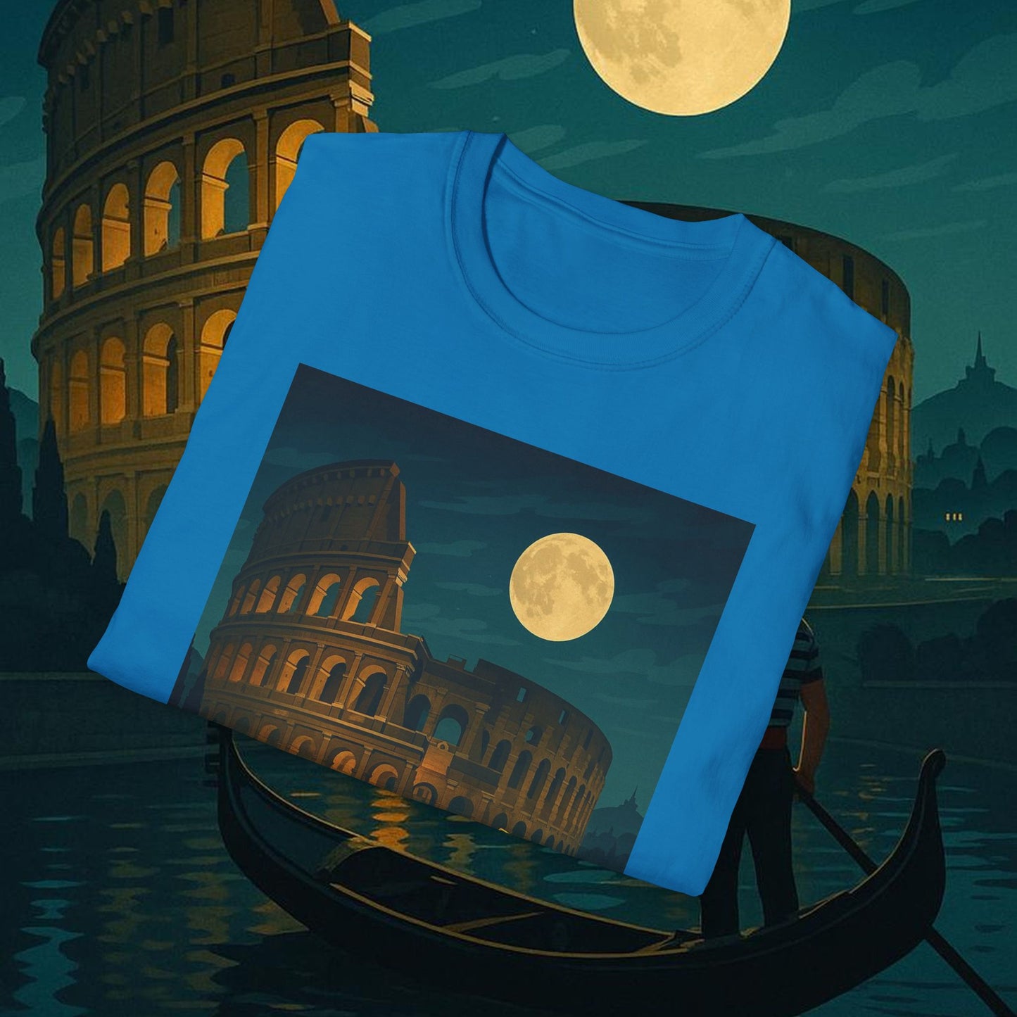 "Camiseta Italia: Arte, Pasión y Sabores Eternos 🎨🍝🏛️"