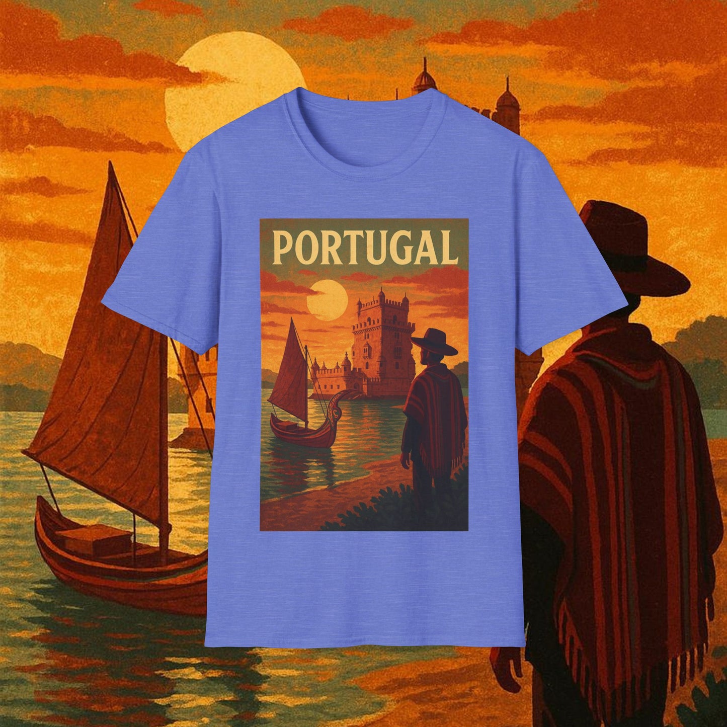 "Camiseta Portugal: Encanto Atlántico, Fados y Azulejos 🌊🎶🧿"