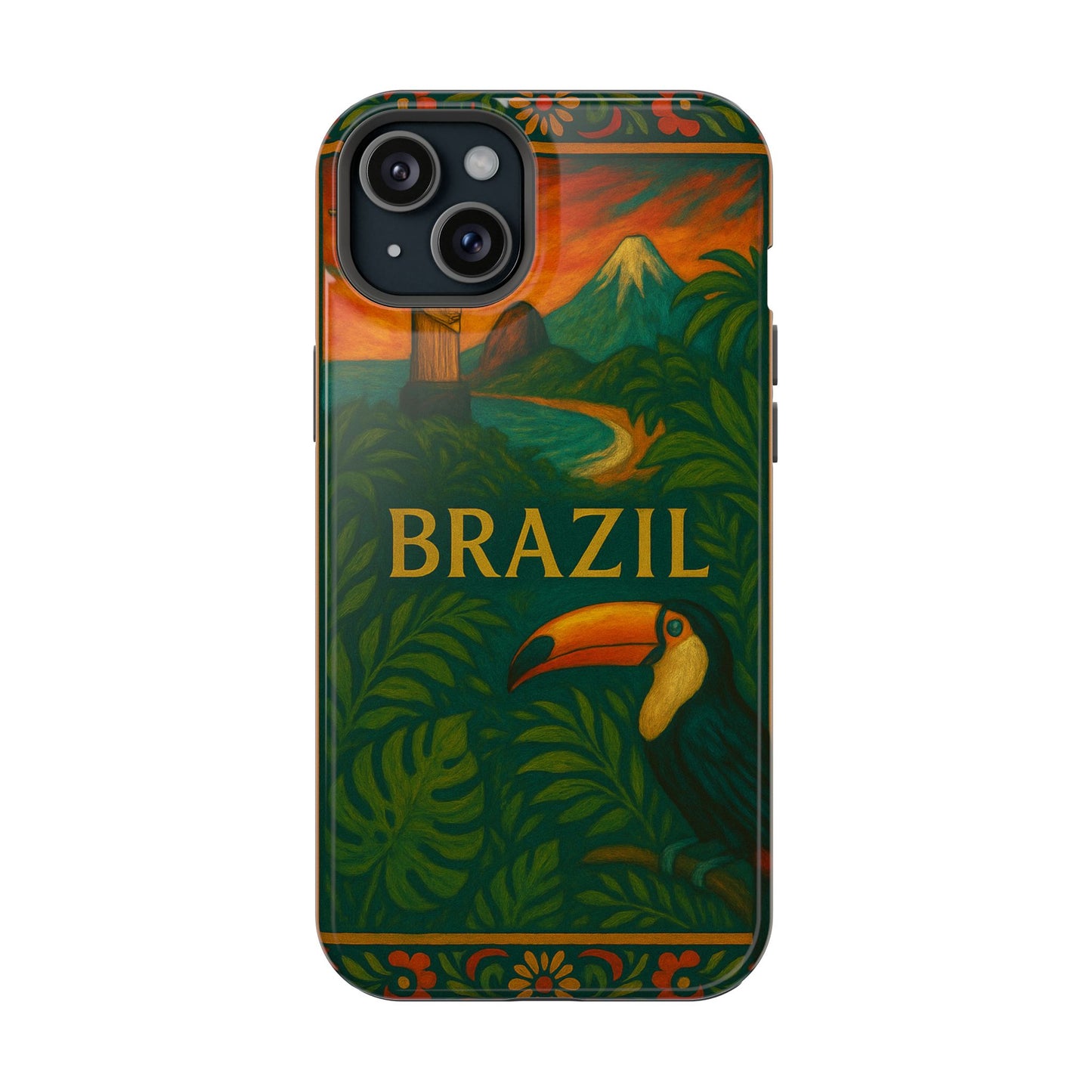 "Funda Magnética Reforzada Magnética Reforzada Brasil: Ritmo, Naturaleza y Alegría Infinita 🎶🌴🏖️"