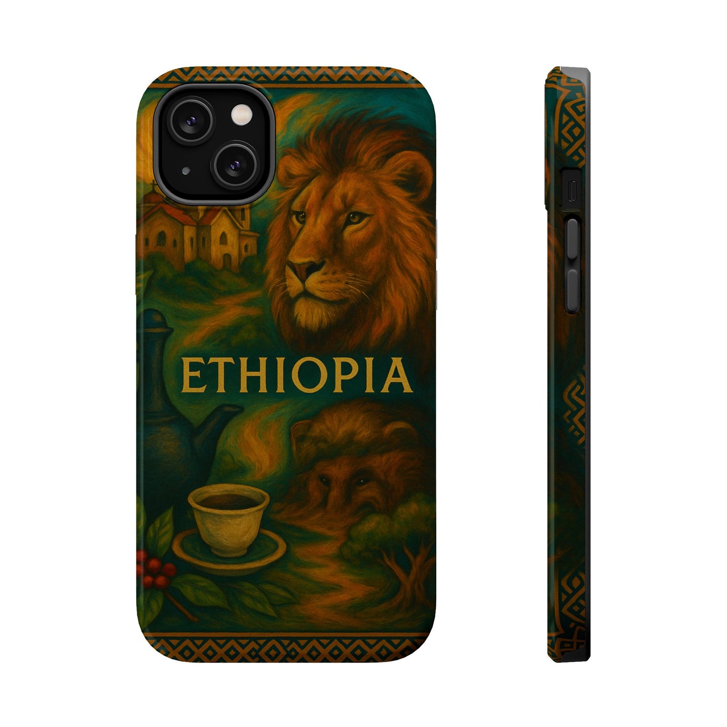 "Reinforced Magnetic Case Ethiopia – Sacred Land and Ancestral Soul"