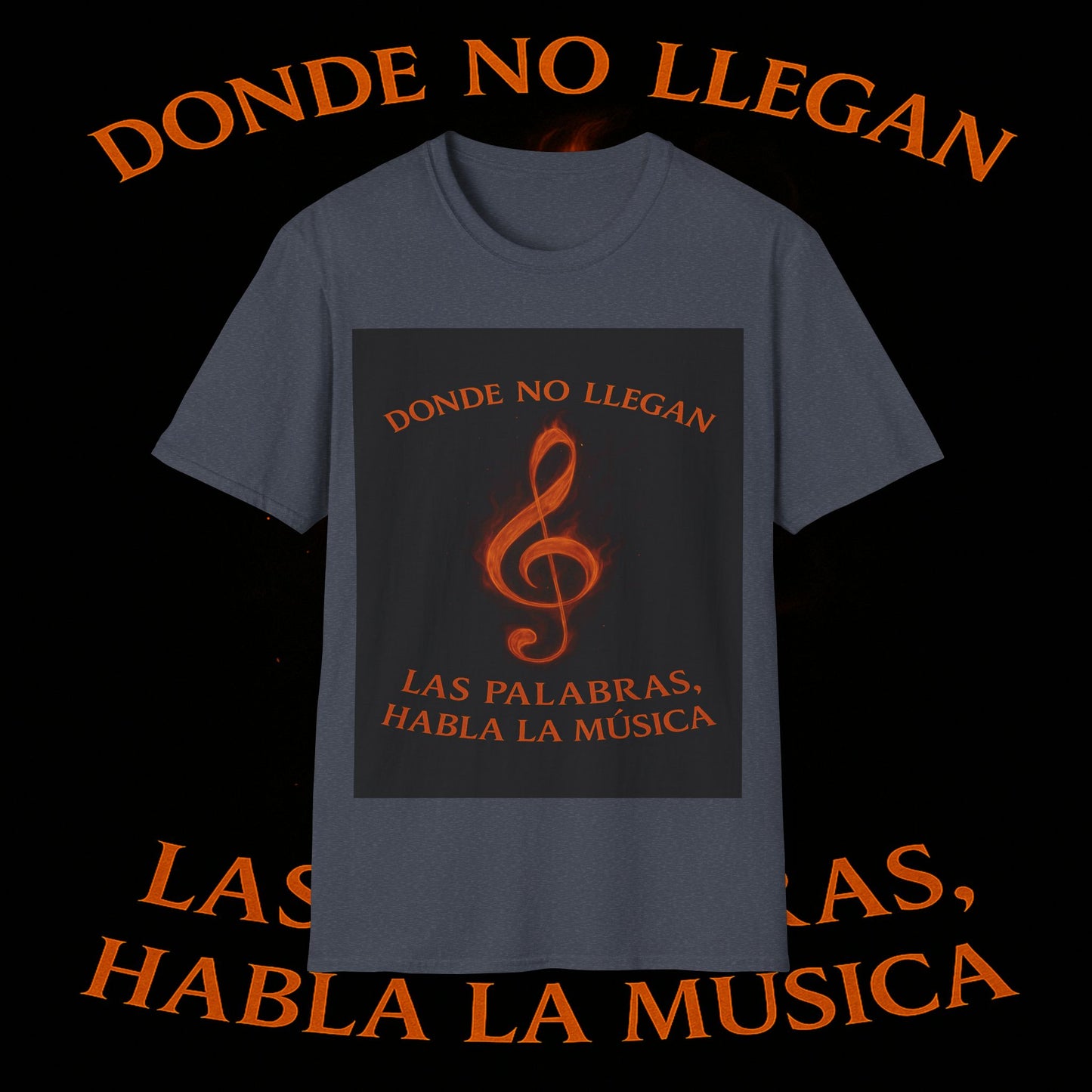 "Camiseta clave de sol 🎼🔥 “Donde nace una nota… nace una llama.” 🔥🎼