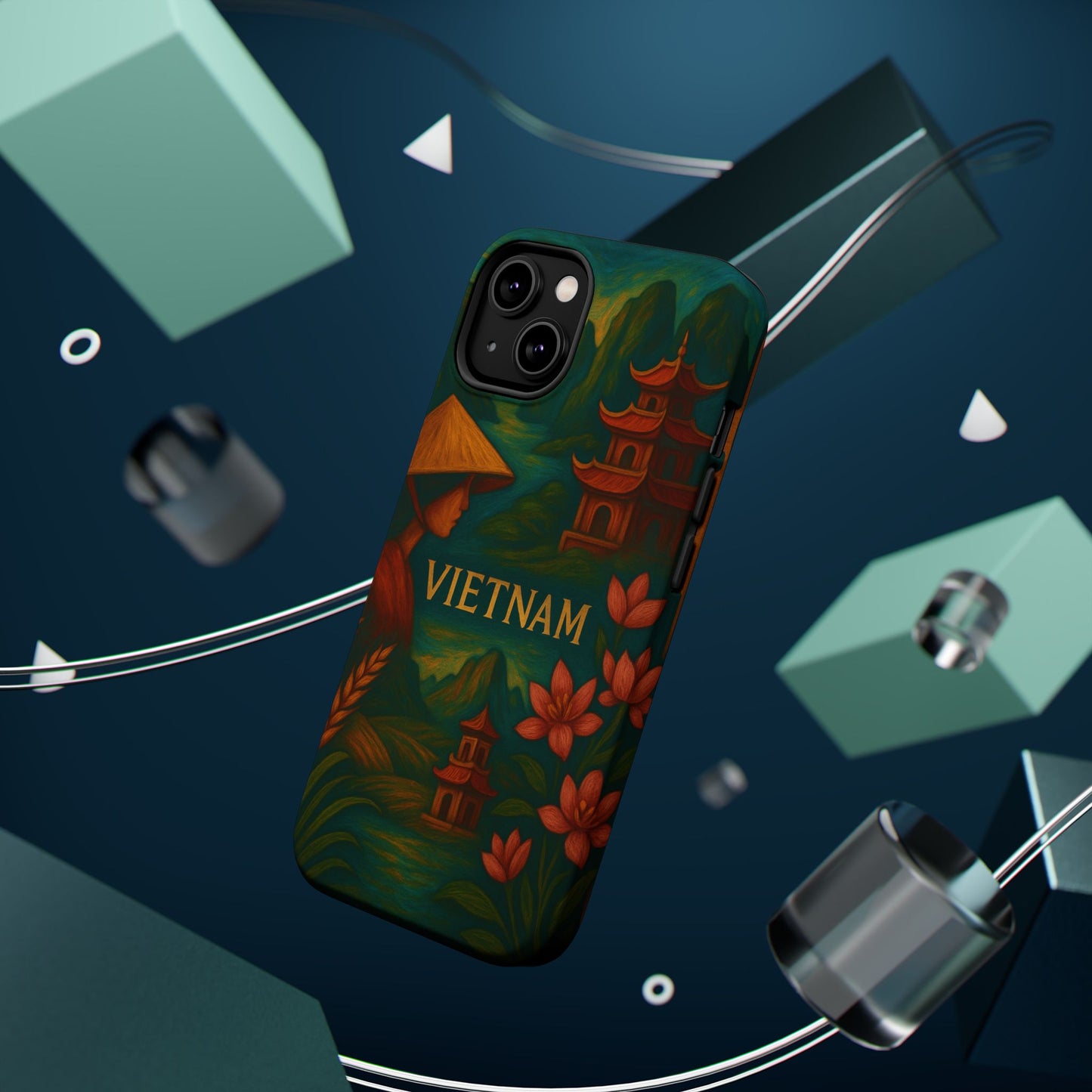 "Reinforced Magnetic Case Vietnam: Tradition, Nature and Ancestral Legends 🎋🏯🐉"