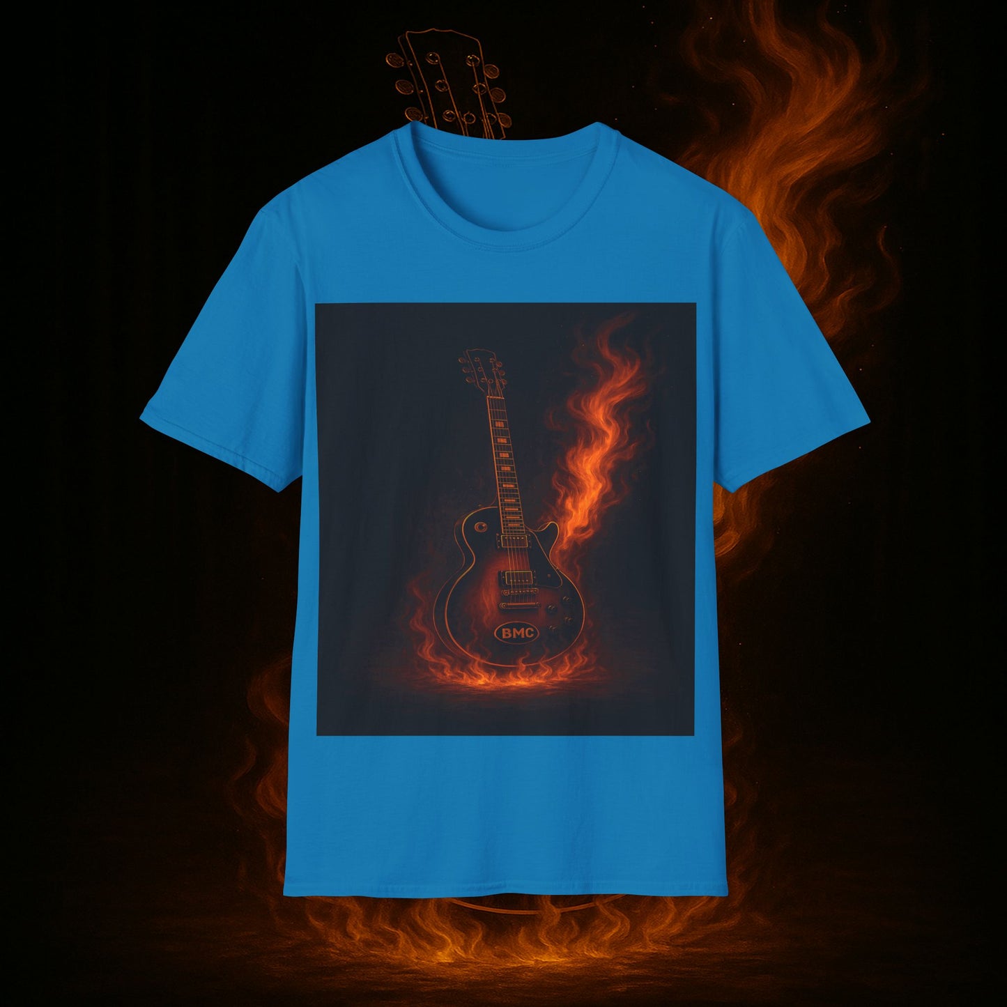 "Camiseta guitarra 🎸🔥Donde vibra una cuerda, nace una llamarada.” 🔥🎸