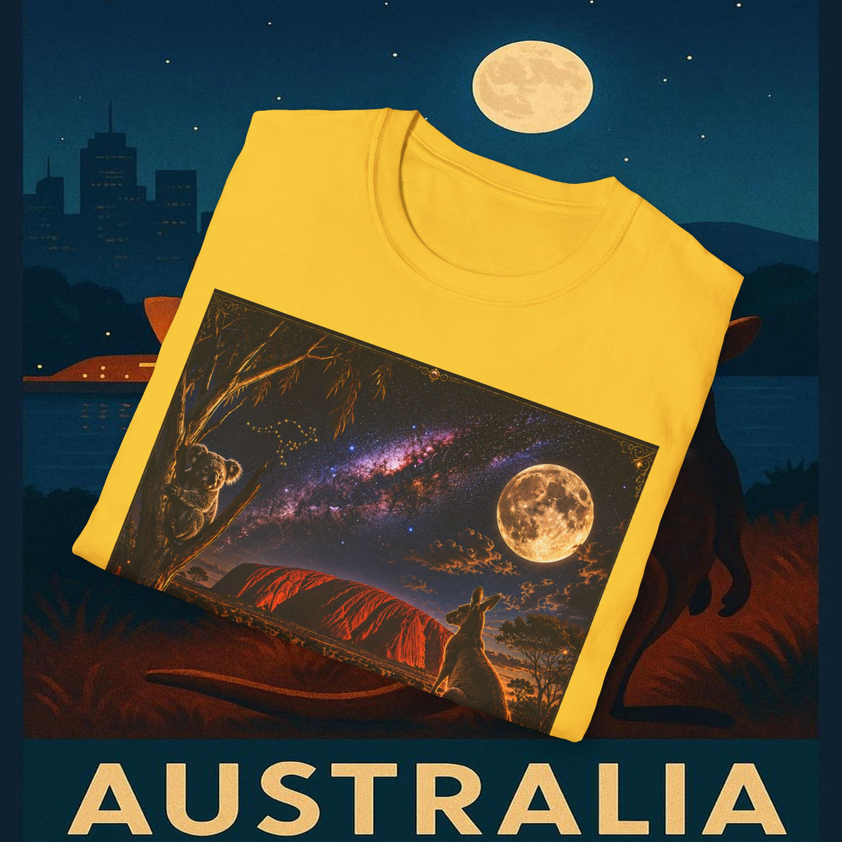 "Camiseta Australia 🌞 – Tierra de maravillas naturales y espíritu libre"