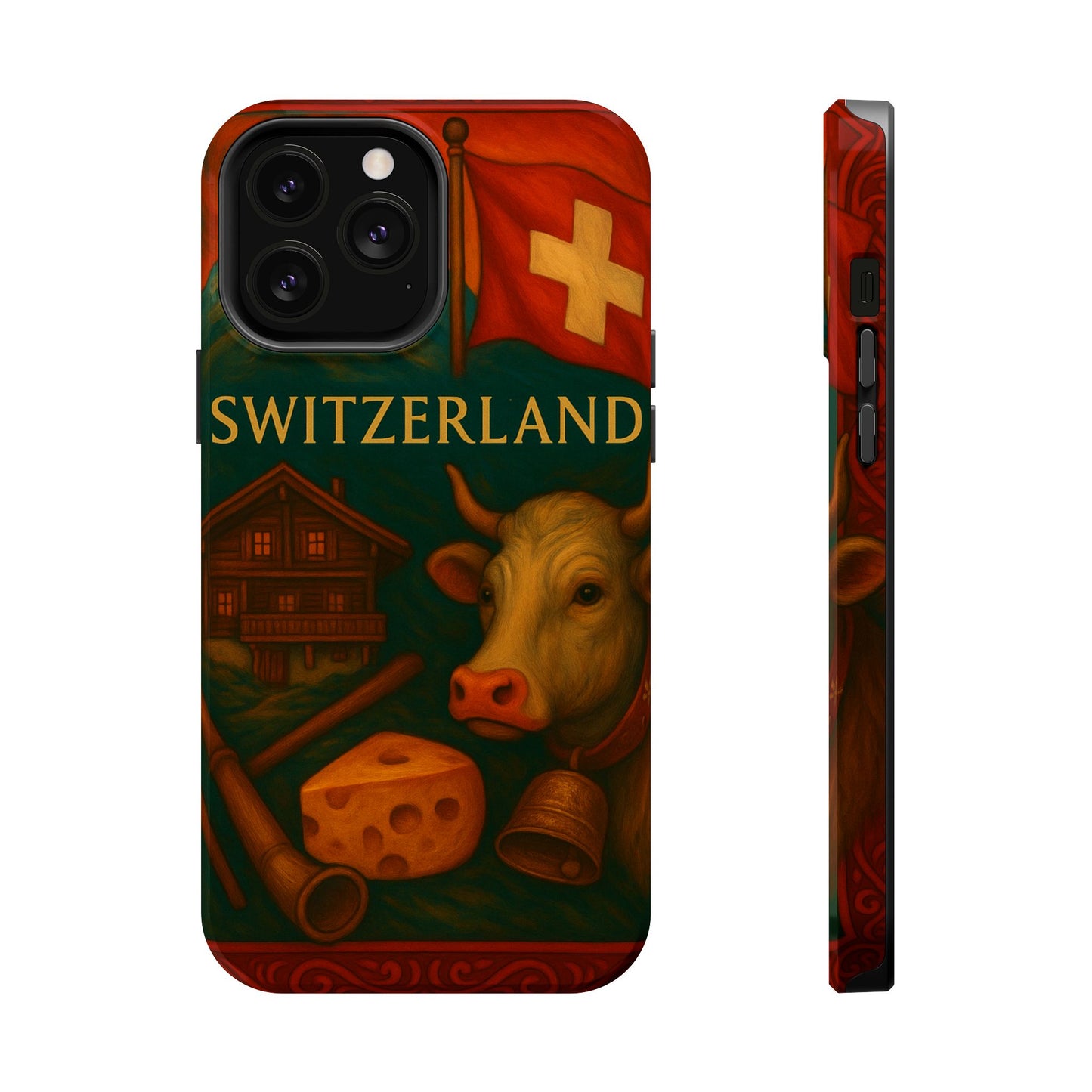 "Funda Magnética Reforzada Magnética Reforzada suiza❄️ – Tierra de montañas majestuosas y precisión legendaria"