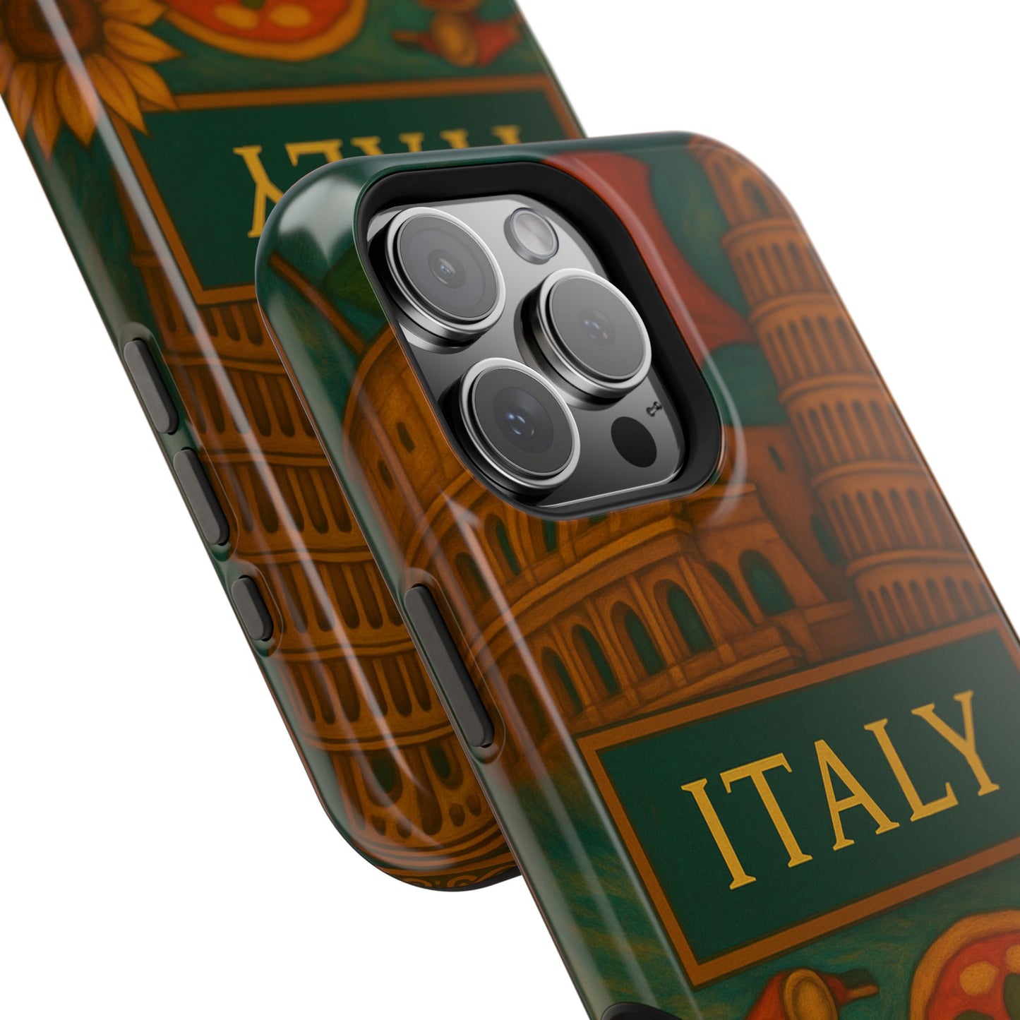 "Funda Magnética Reforzada Magnética Reforzada Italia: Arte, Pasión y Sabores Eternos 🎨🍝🏛️"