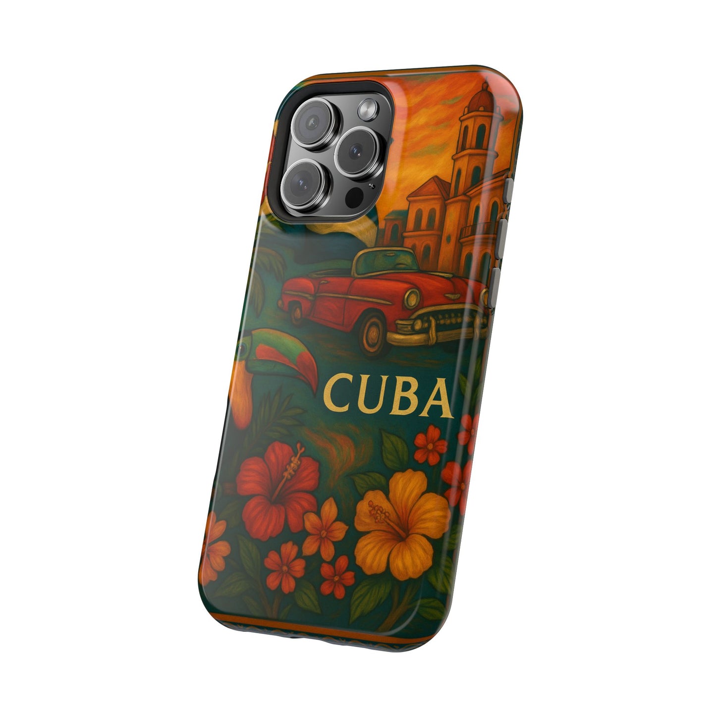 "Reinforced Magnetic Case Reinforced Magnetic Case Cuba: Rhythm, History and Caribbean Charm 🎺🚗🌴"