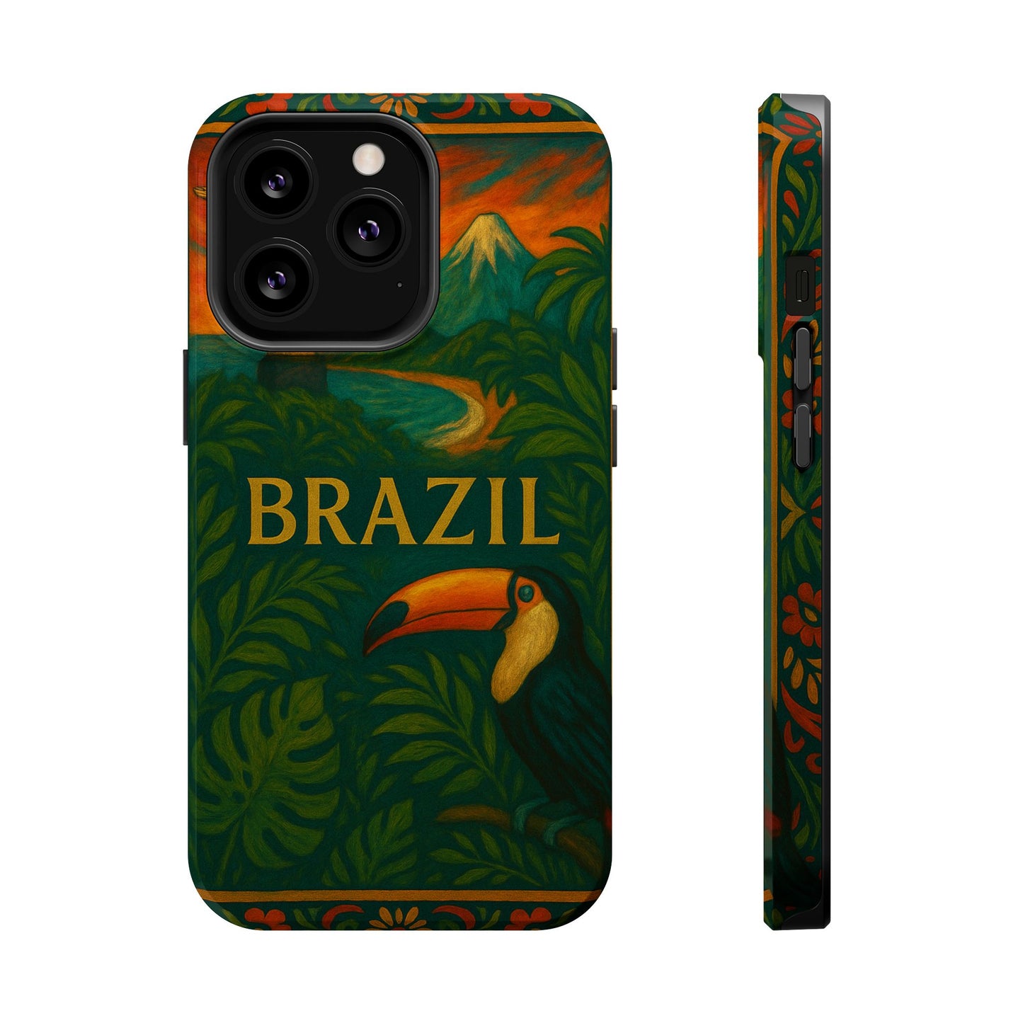 "Funda Magnética Reforzada Magnética Reforzada Brasil: Ritmo, Naturaleza y Alegría Infinita 🎶🌴🏖️"