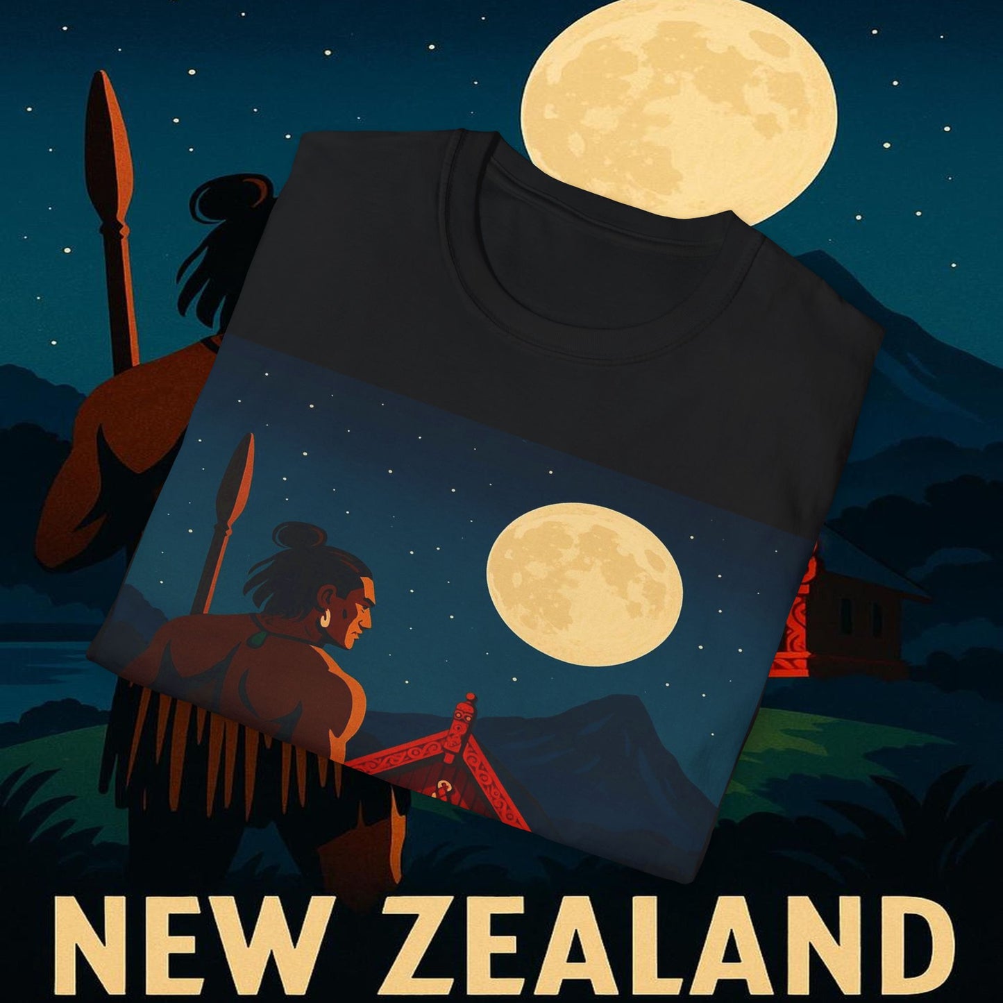 "Camiseta Nueva Zelanda 🏞️ – El paraíso de la naturaleza y la aventura"