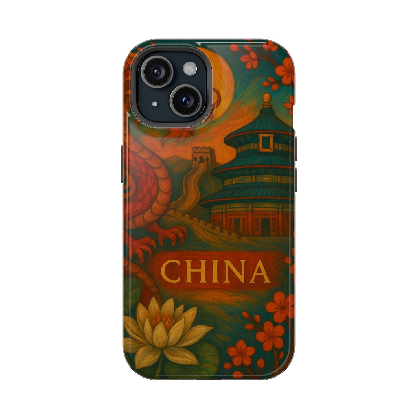 "Funda Magnética Reforzada Magnética Reforzada China – Dragones, murallas y leyendas eternas"