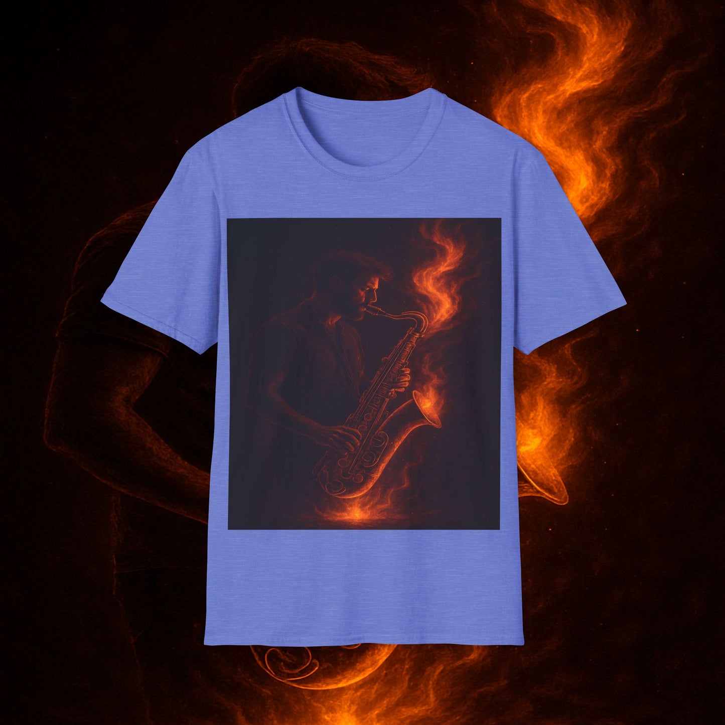 "Camiseta sax 🎷🔥 Haz que arda cada nota.” 🔥🎷