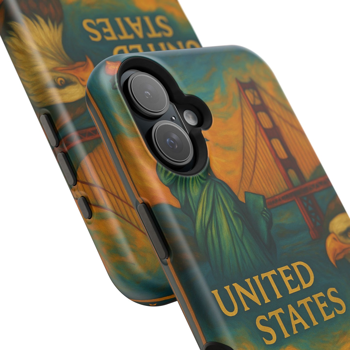 "Funda Magnética Reforzada Estados Unidos: Sueños, Libertad y Grandes Horizontes 🗽🏜️🌆"