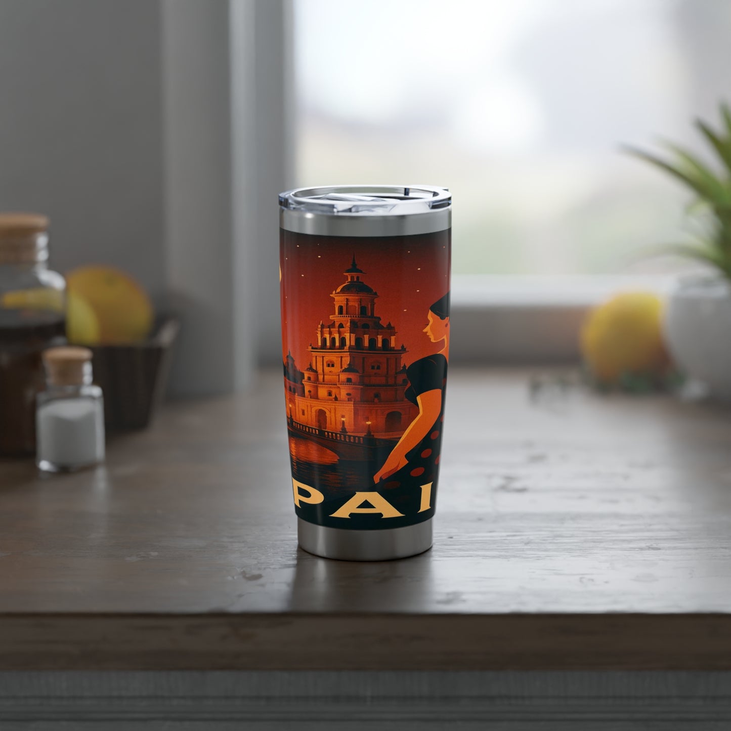 "Vaso Térmico Vagabond 20oz España: Pasión, Arte y Sabores que Enamoran 🎨💃🍷"
