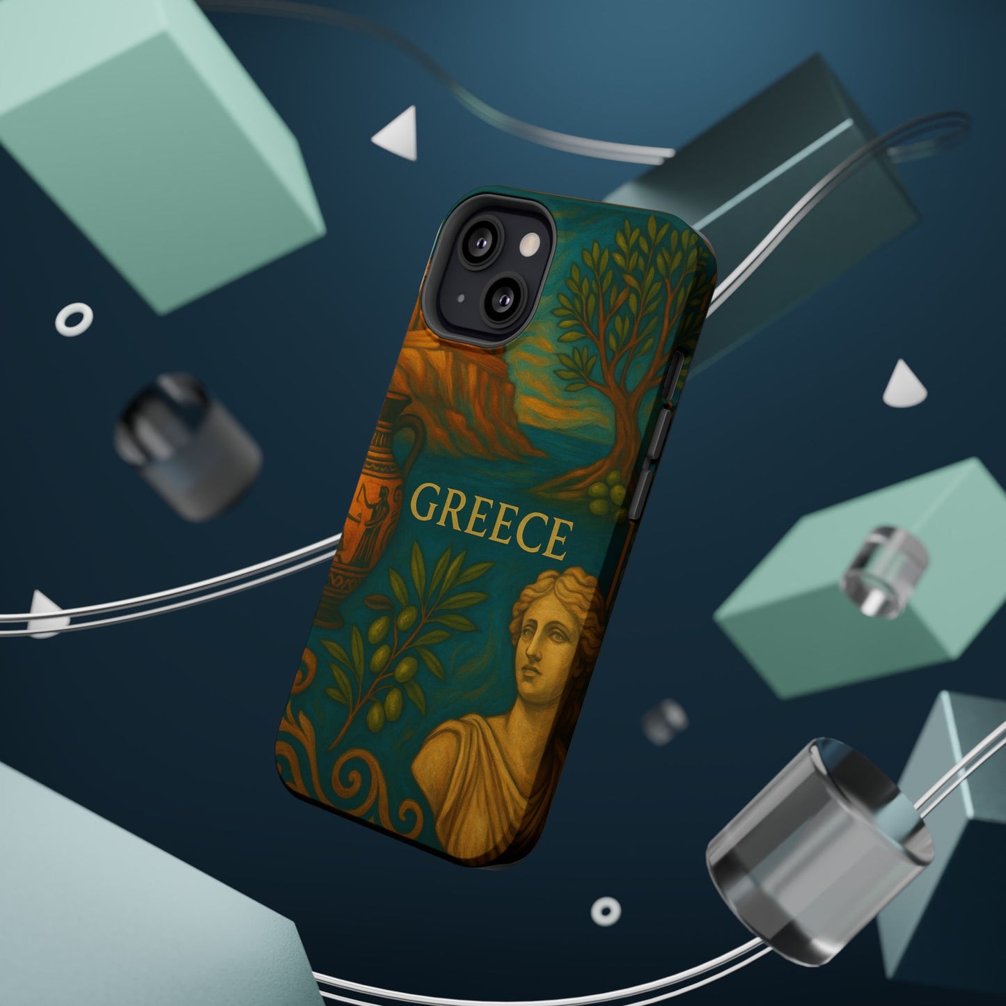 "Funda Magnética Reforzada Magnética Reforzada Grecia: Cuna de Dioses, Maravillas y Filosofía 🌊🏛️⚡"
