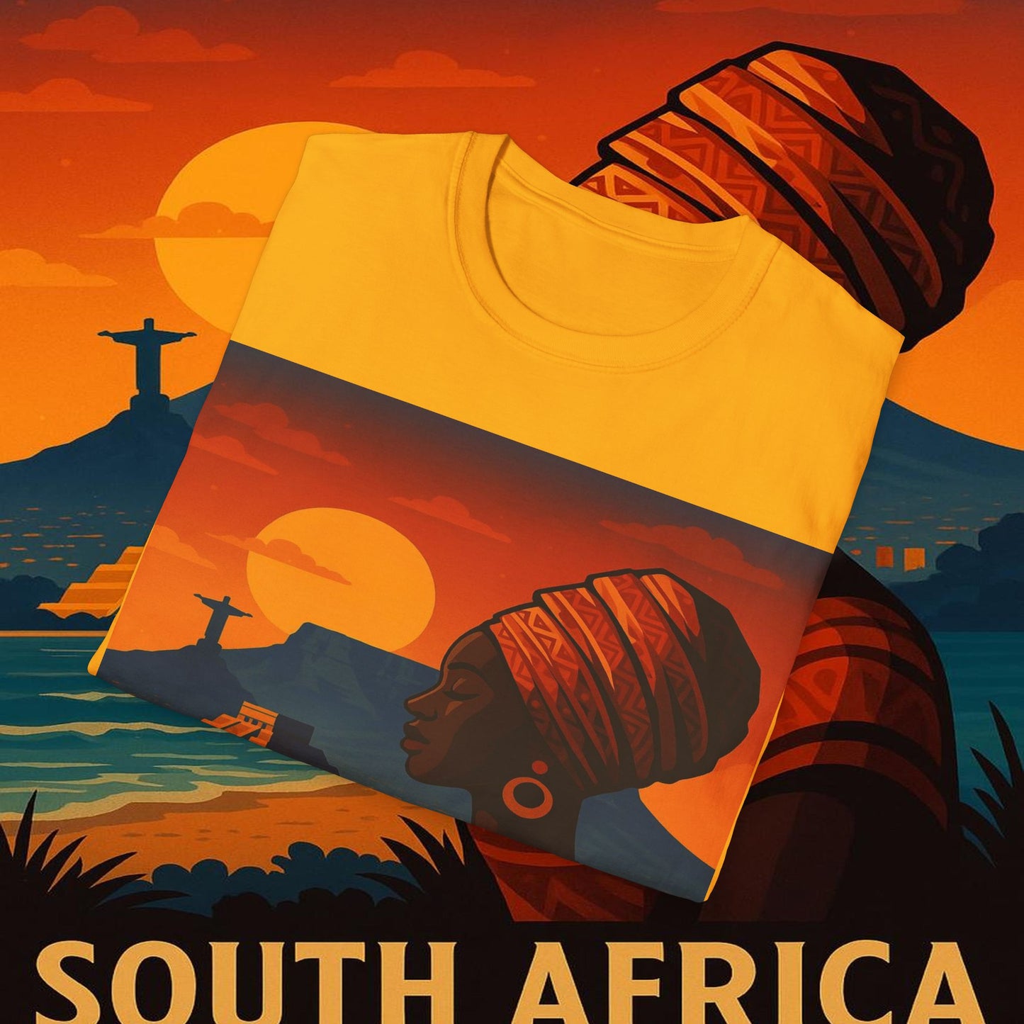 "Camiseta Sudáfrica 🌍 – Un mundo de aventuras y diversidad"
