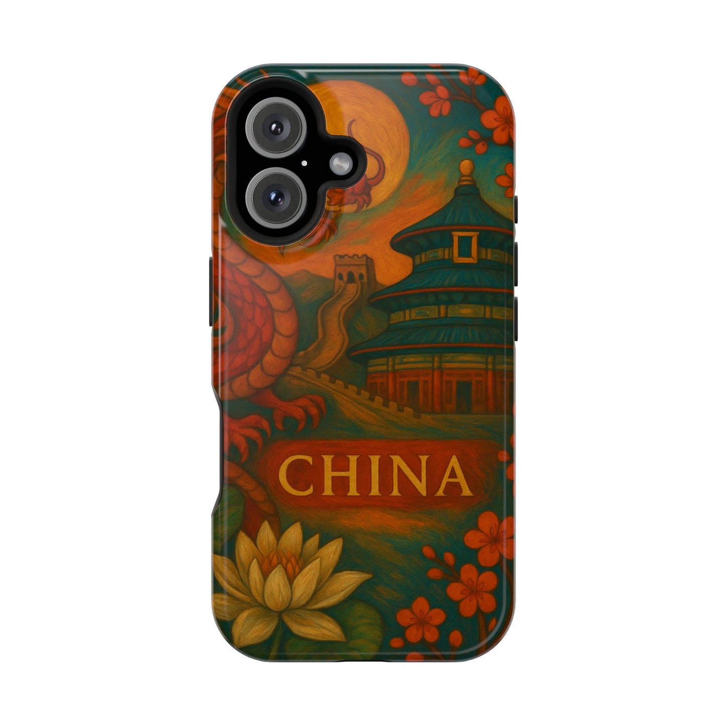 "Funda Magnética Reforzada Magnética Reforzada China – Dragones, murallas y leyendas eternas"