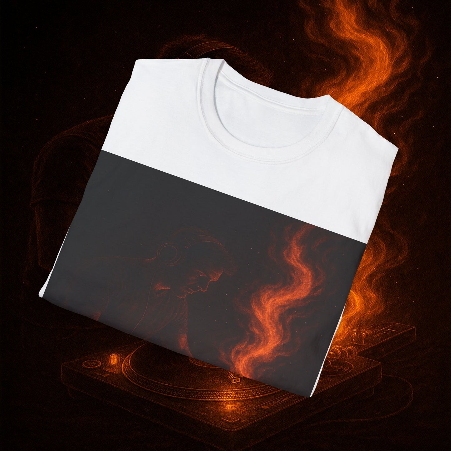 "Camiseta dj 🎧🔥 No mezclas canciones… mezclas fuego.” 🔥🎧