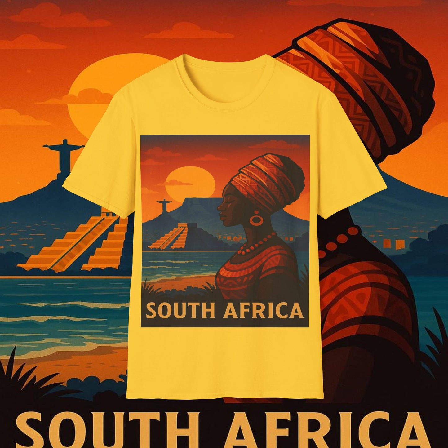 "Camiseta Sudáfrica 🌍 – Un mundo de aventuras y diversidad"