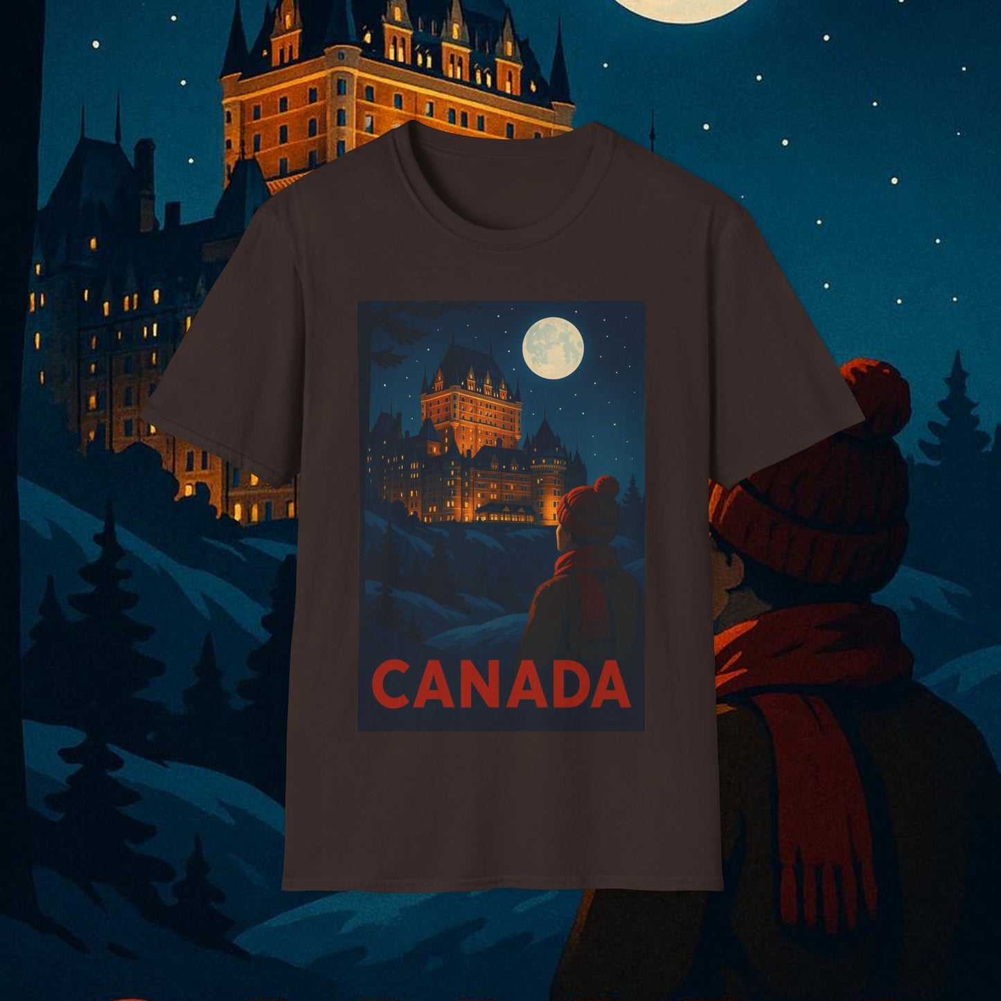 "Camiseta Canadá: Naturaleza Majestuosa y Espíritu Libre 🍁🏞️🦌"