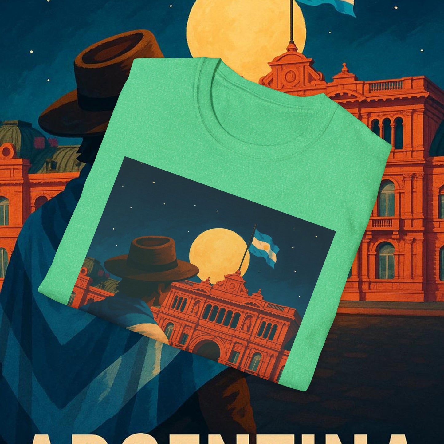 "Camiseta Argentina: Pasión, Tradición y Tierra de Sueños 🇦🇷🔥🏞️"