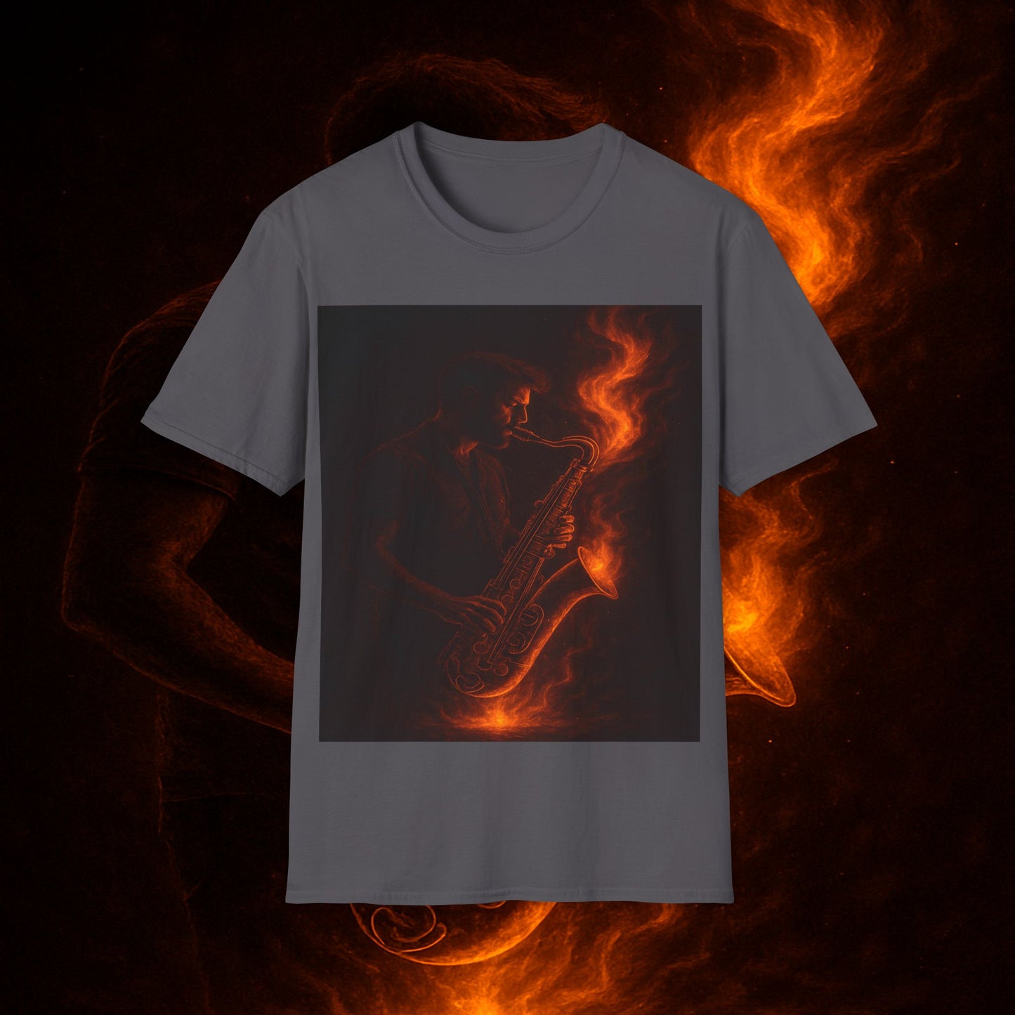 "Camiseta sax 🎷🔥 Haz que arda cada nota.” 🔥🎷