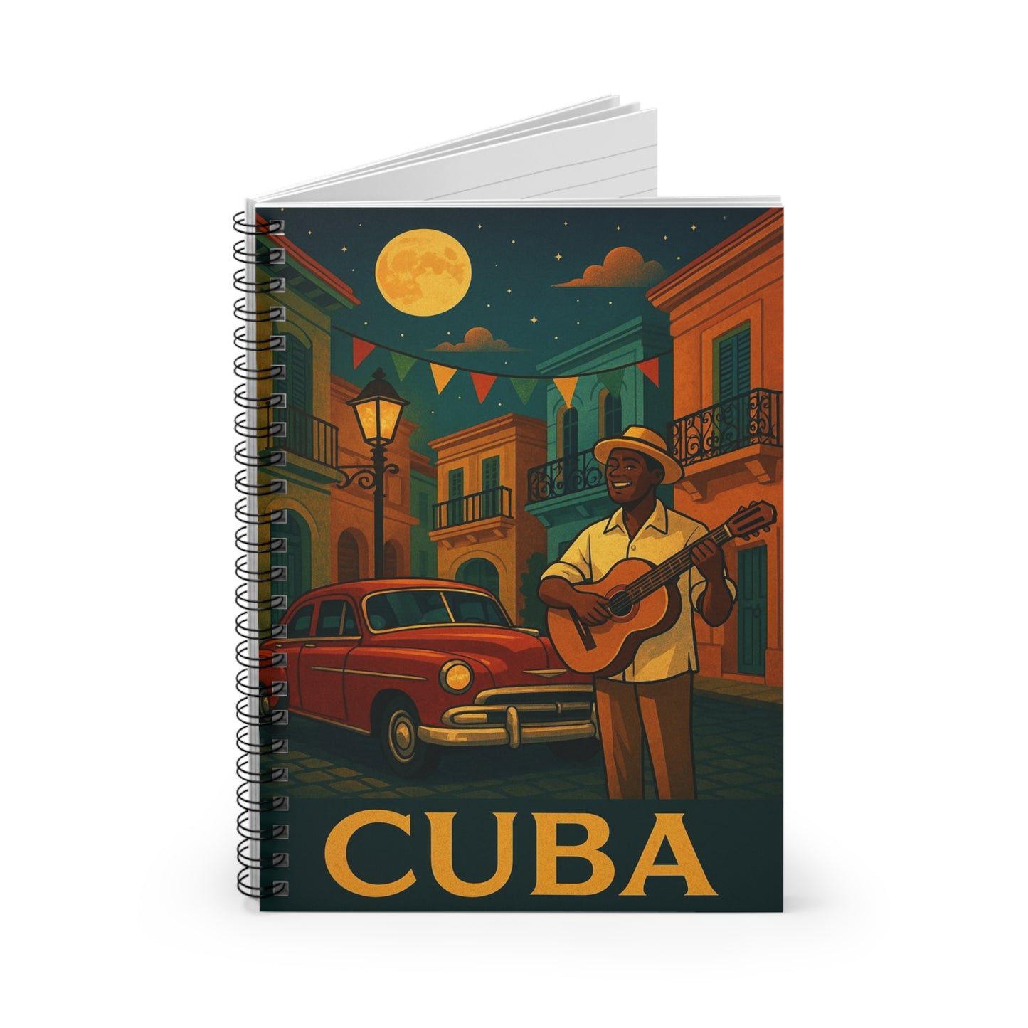 "libreta Cuba: Ritmo, Historia y Encanto Caribeño 🎺🚗🌴 "