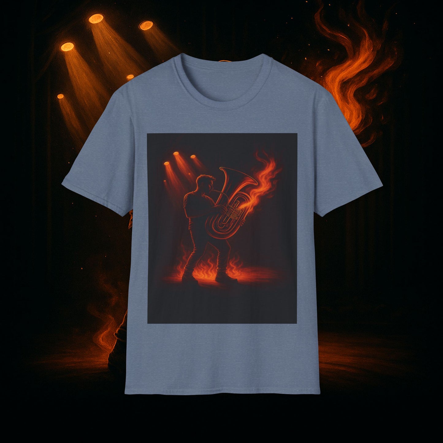 "Camiseta Tuba 🎺🔥 Cuando el alma suena, todo arde.”