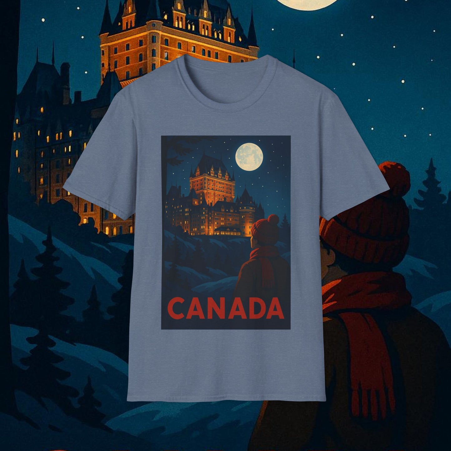 "Camiseta Canadá: Naturaleza Majestuosa y Espíritu Libre 🍁🏞️🦌"