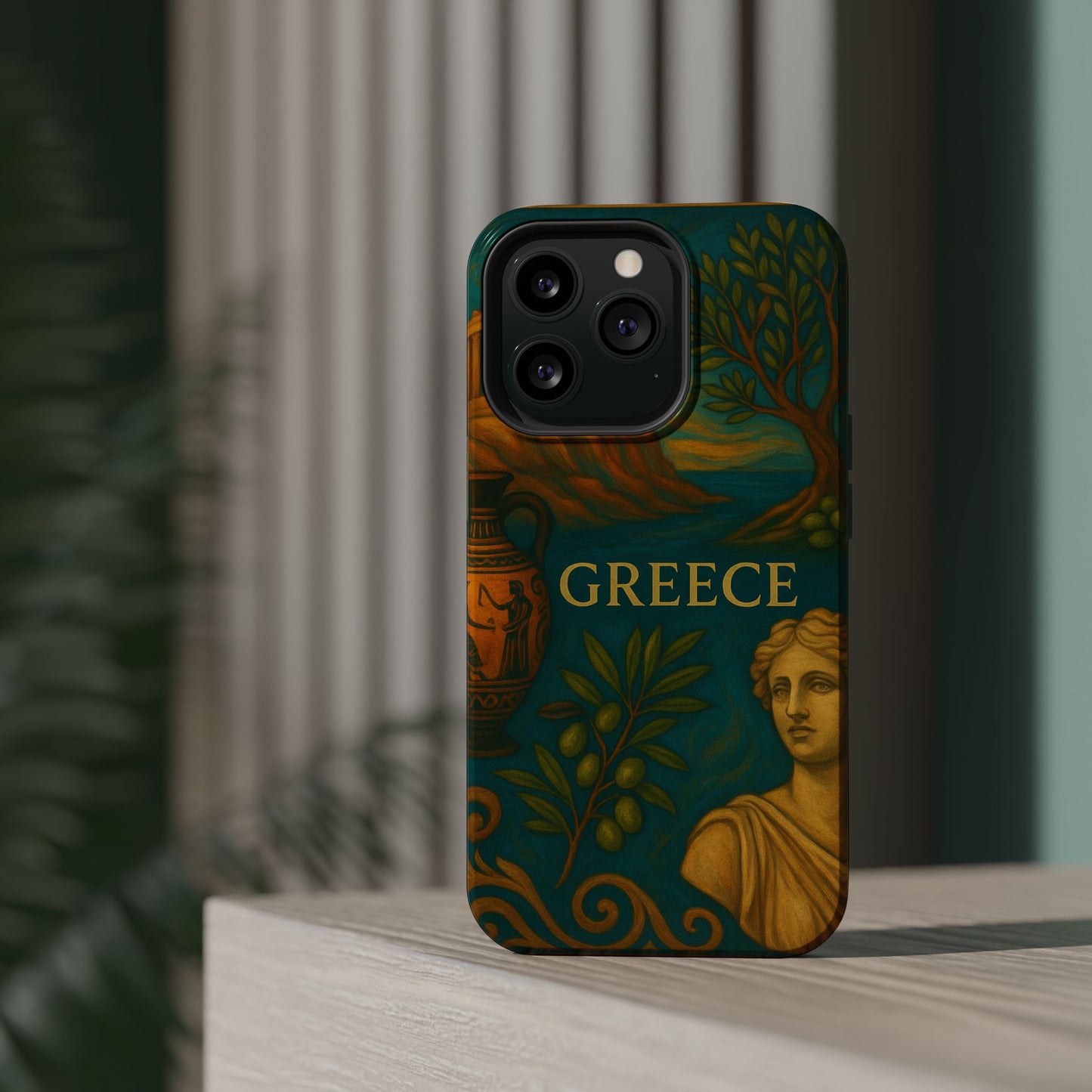 "Funda Magnética Reforzada Magnética Reforzada Grecia: Cuna de Dioses, Maravillas y Filosofía 🌊🏛️⚡"