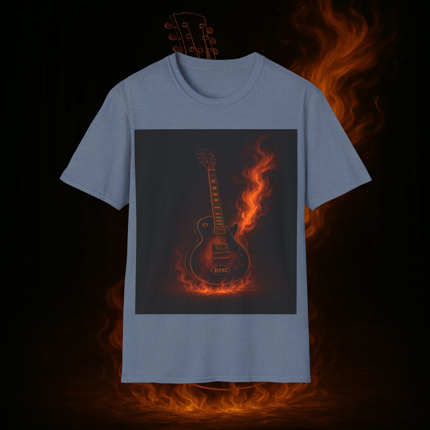 "Camiseta guitarra 🎸🔥Donde vibra una cuerda, nace una llamarada.” 🔥🎸