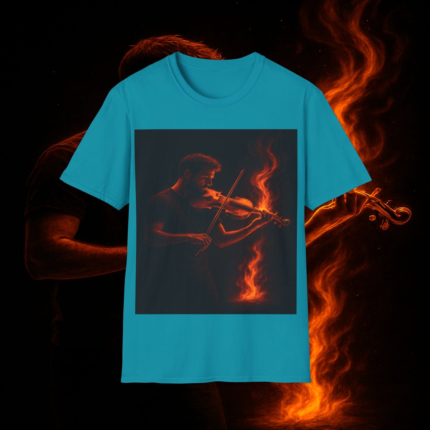"Camiseta violin 🎻🔥 Toca con el alma. Quema con cada nota.” 🔥🎻