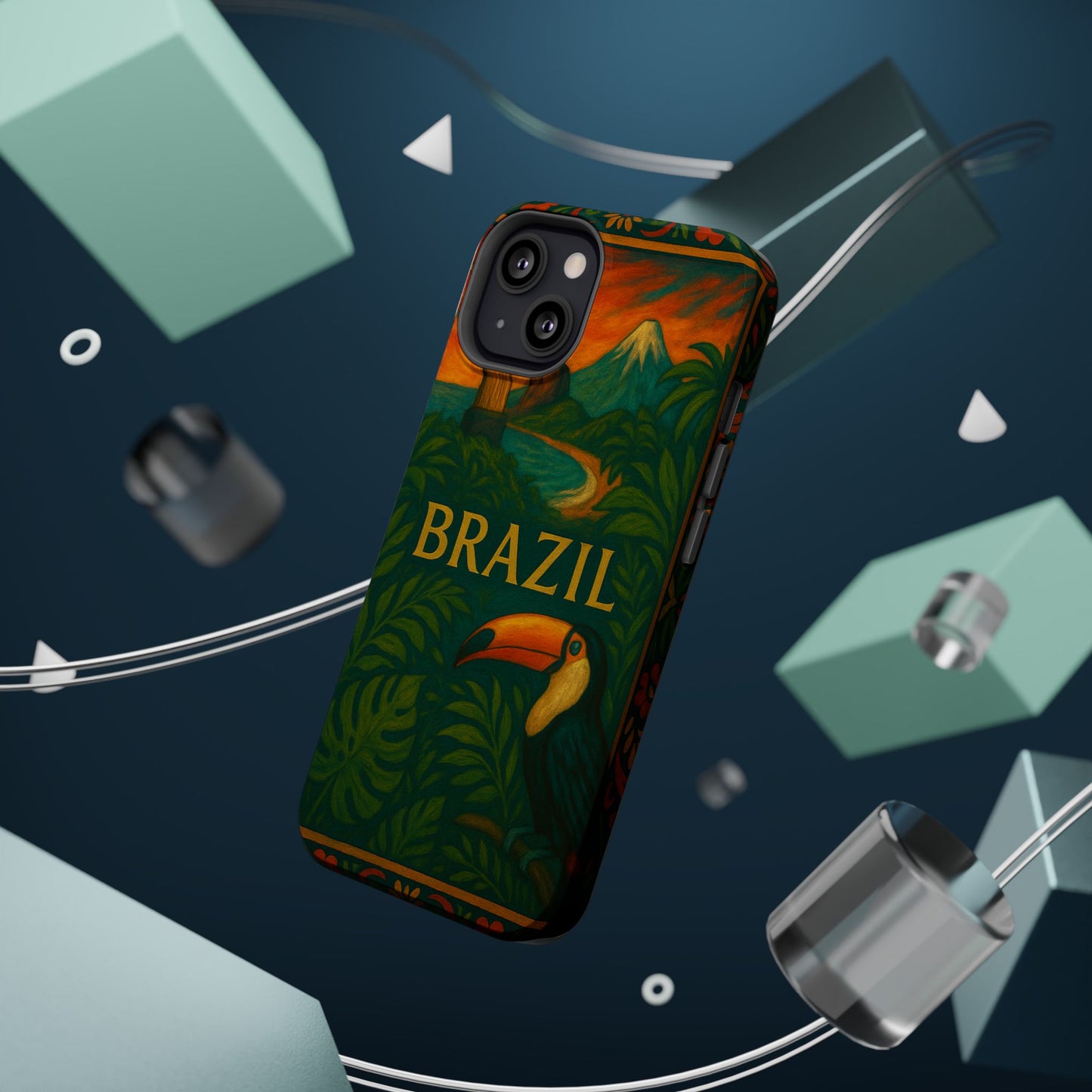 "Funda Magnética Reforzada Magnética Reforzada Brasil: Ritmo, Naturaleza y Alegría Infinita 🎶🌴🏖️"