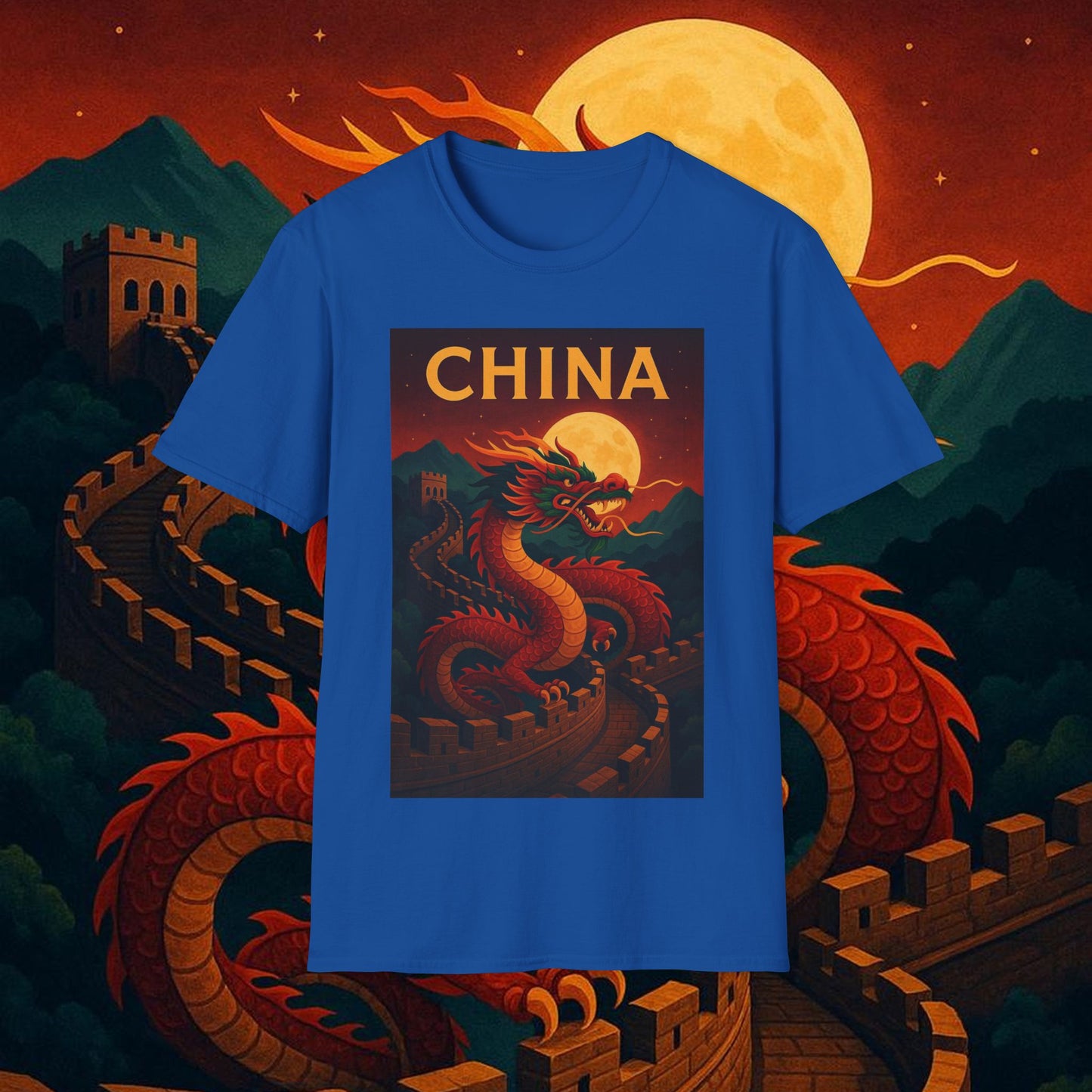 "Camiseta China – Dragones, murallas y leyendas eternas"