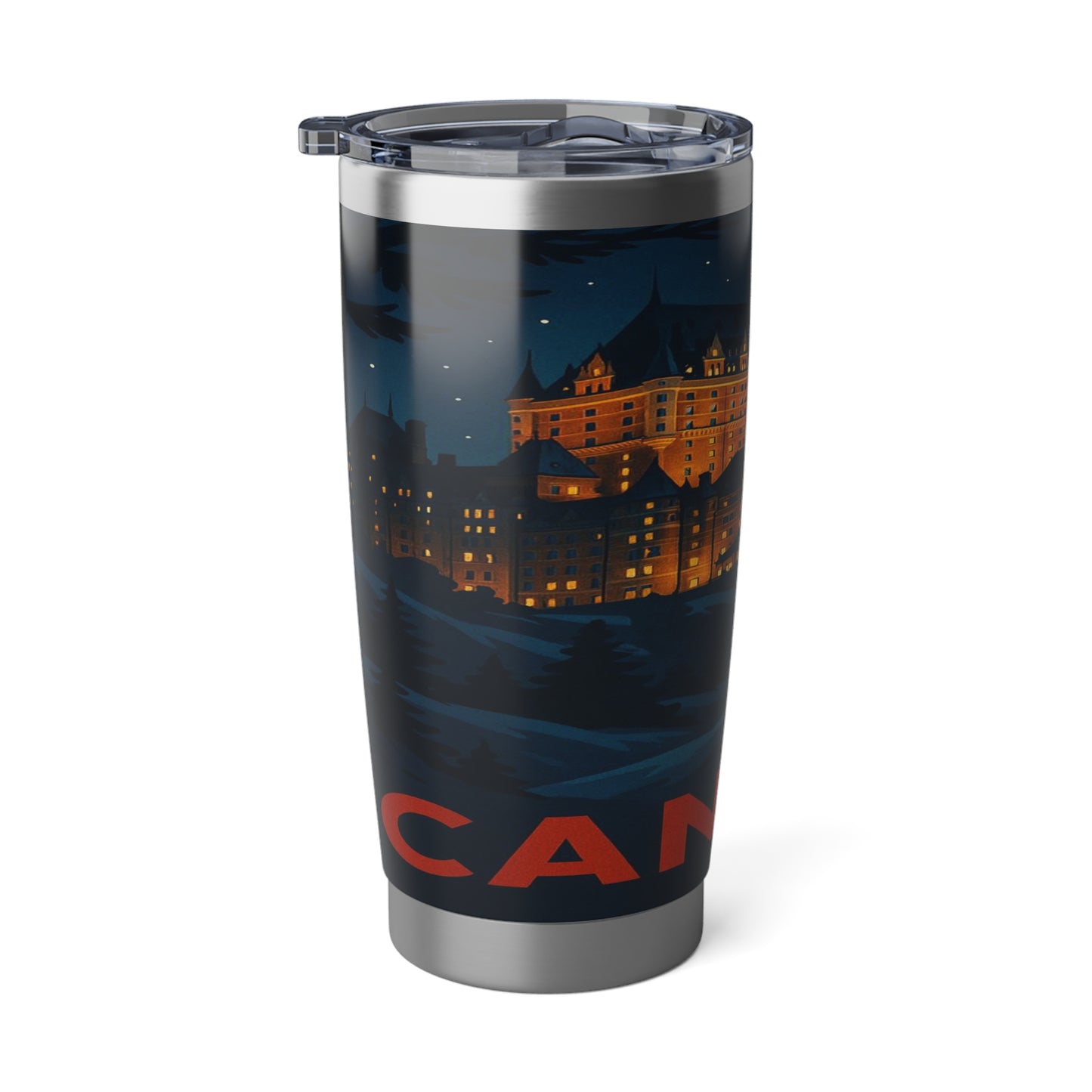 "Vaso Térmico Vagabond 20oz Canadá: Naturaleza Majestuosa y Espíritu Libre 🍁🏞️🦌"