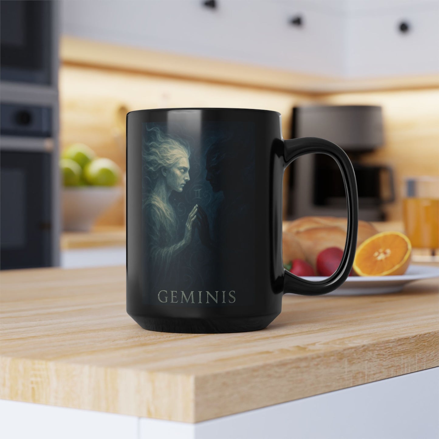 "Taza ♊ Géminis — Reflejo del alma dividida"