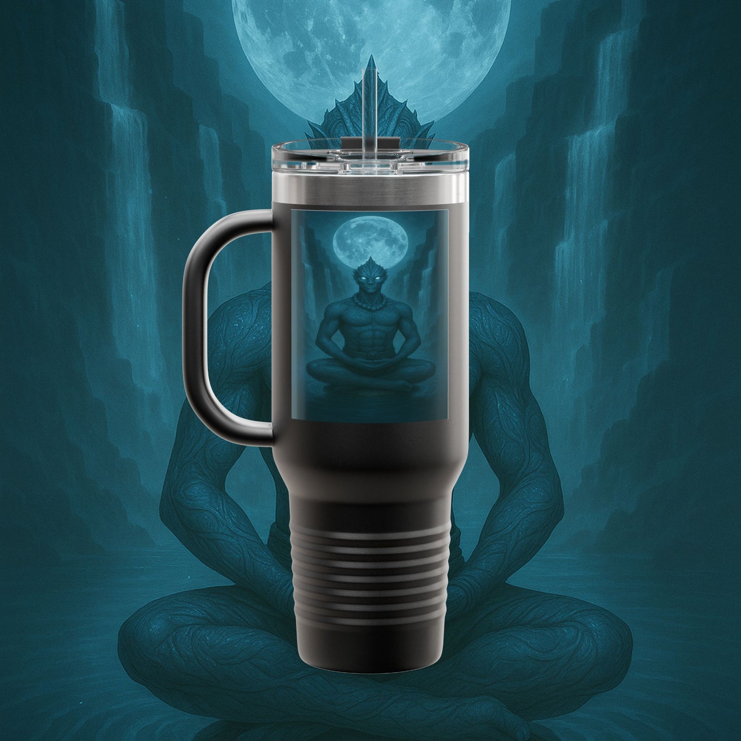"taza de Viaje Aislada Naryzh -🌊 el Eco del Río Silente"