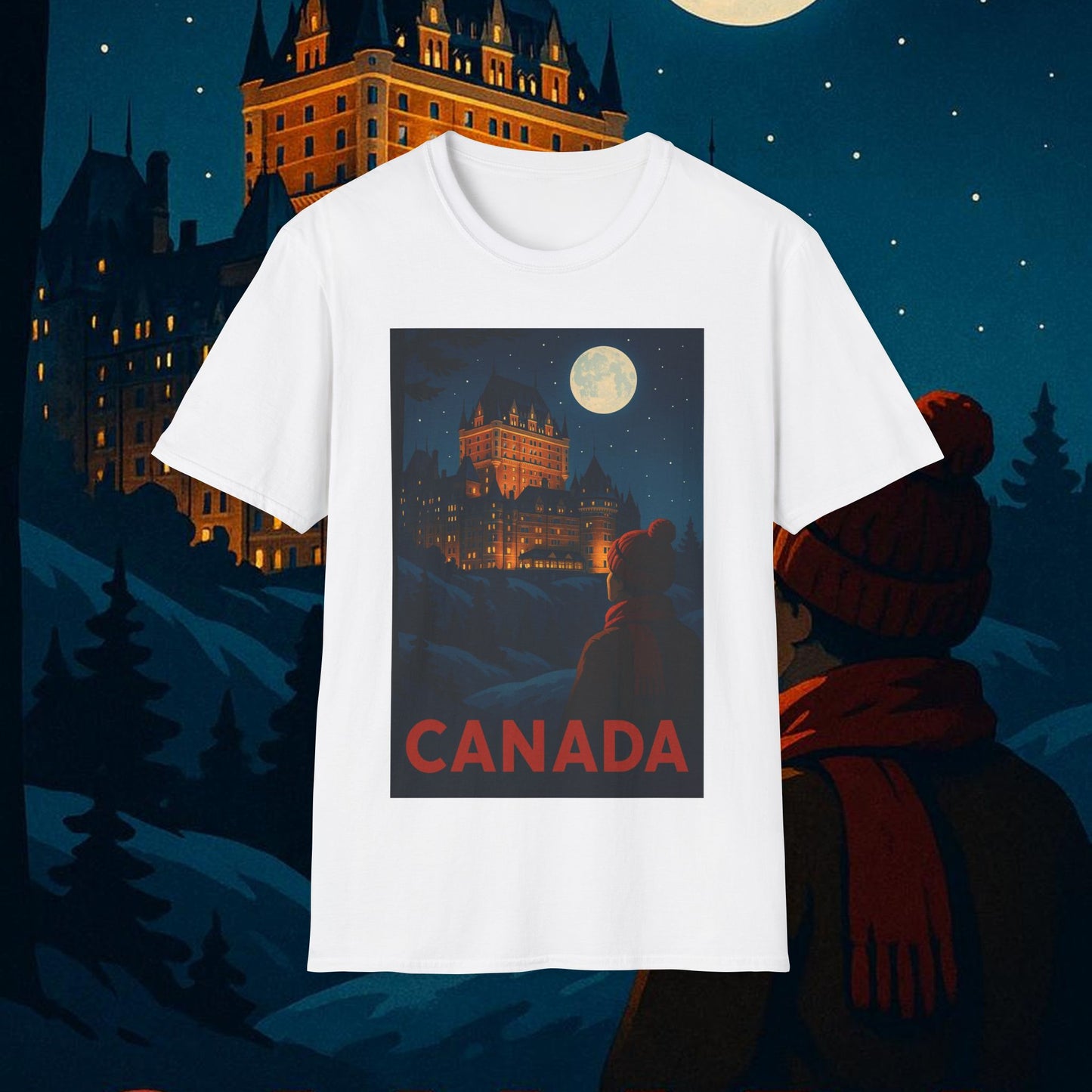 "Camiseta Canadá: Naturaleza Majestuosa y Espíritu Libre 🍁🏞️🦌"