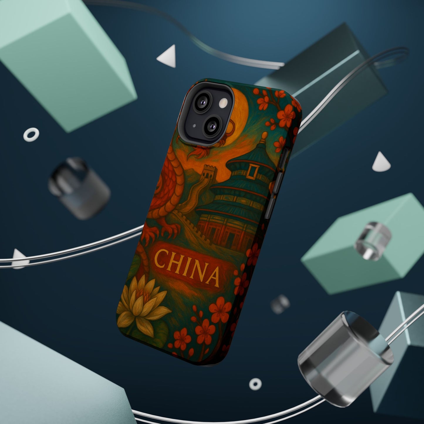 "Funda Magnética Reforzada Magnética Reforzada China – Dragones, murallas y leyendas eternas"