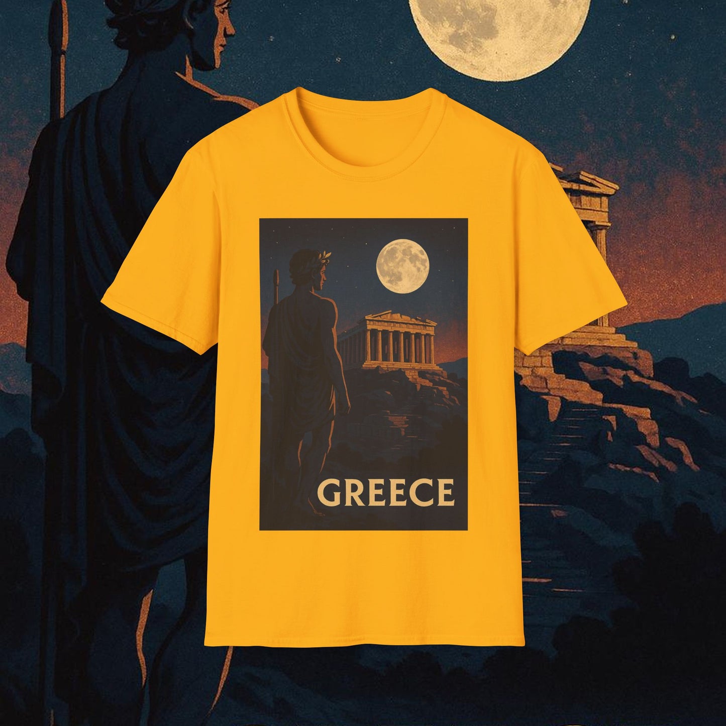 "Camiseta Grecia: Cuna de Dioses, Maravillas y Filosofía 🌊🏛️⚡"