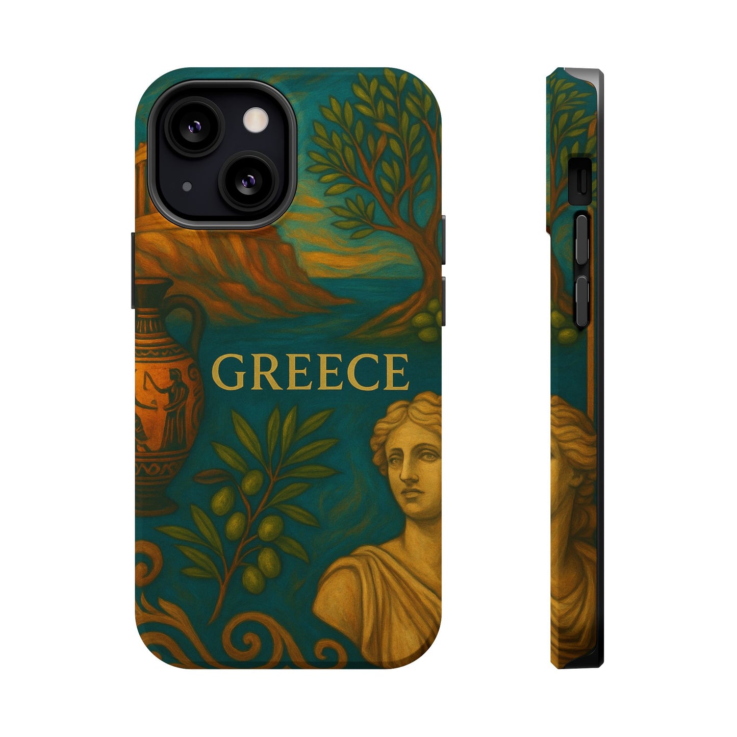 "Funda Magnética Reforzada Magnética Reforzada Grecia: Cuna de Dioses, Maravillas y Filosofía 🌊🏛️⚡"