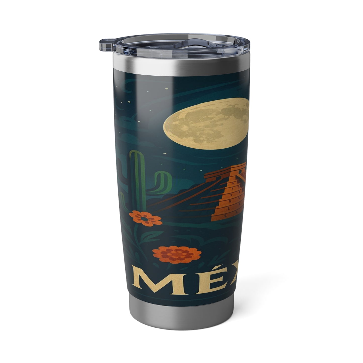 "Vaso Térmico Vagabond 20oz México: Tierra de Colores, Cultura y Corazón 🌵🎉🪅"