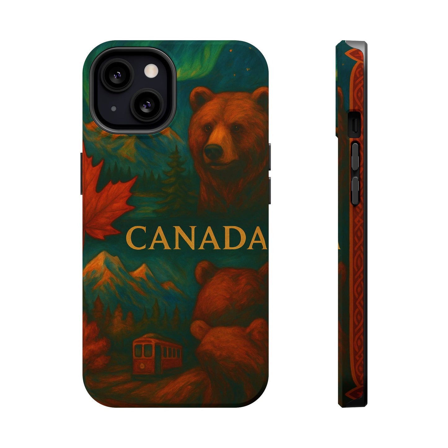 "Funda Magnética Reforzada Magnética Reforzada Canadá: Naturaleza Majestuosa y Espíritu Libre 🍁🏞️🦌"