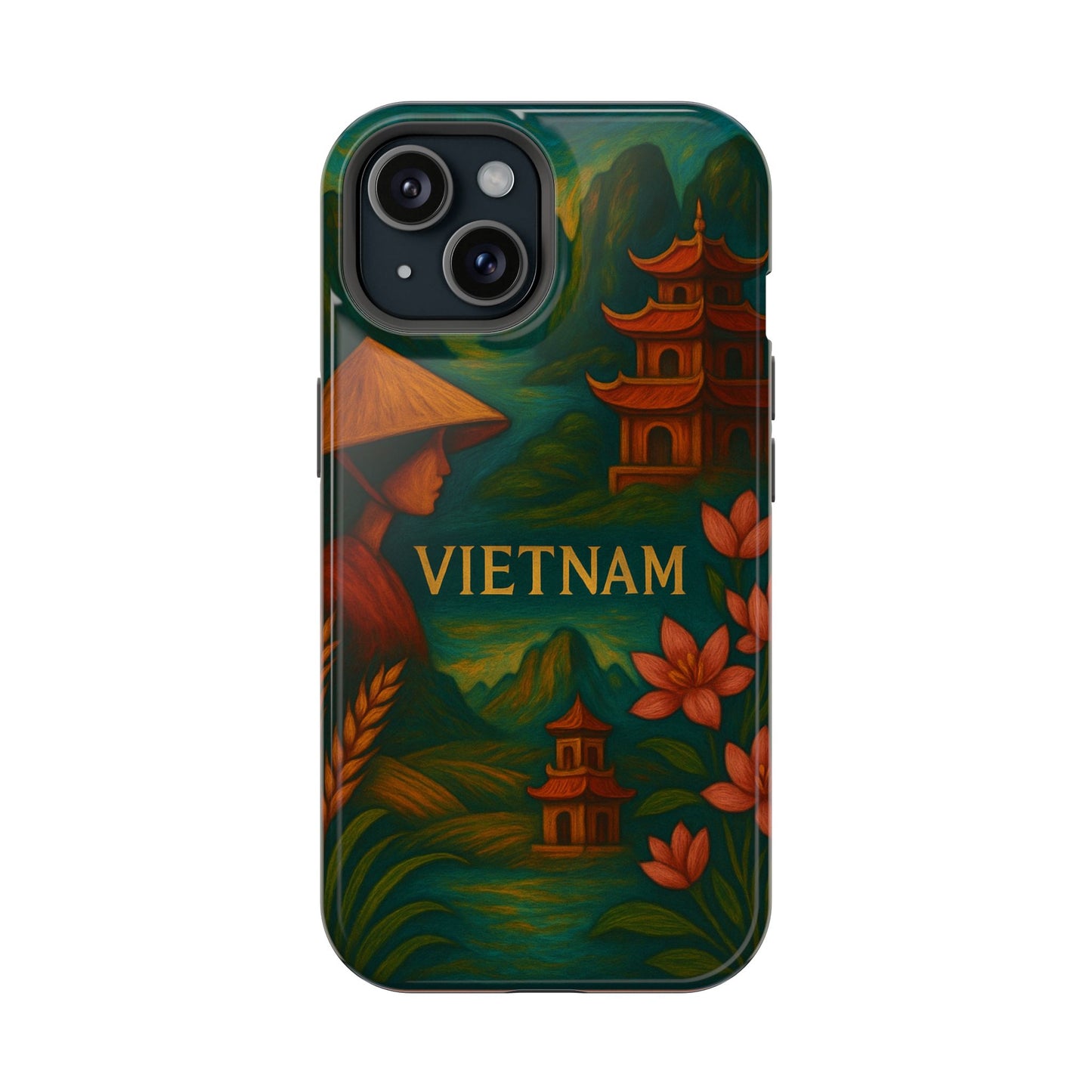 "Reinforced Magnetic Case Vietnam: Tradition, Nature and Ancestral Legends 🎋🏯🐉"