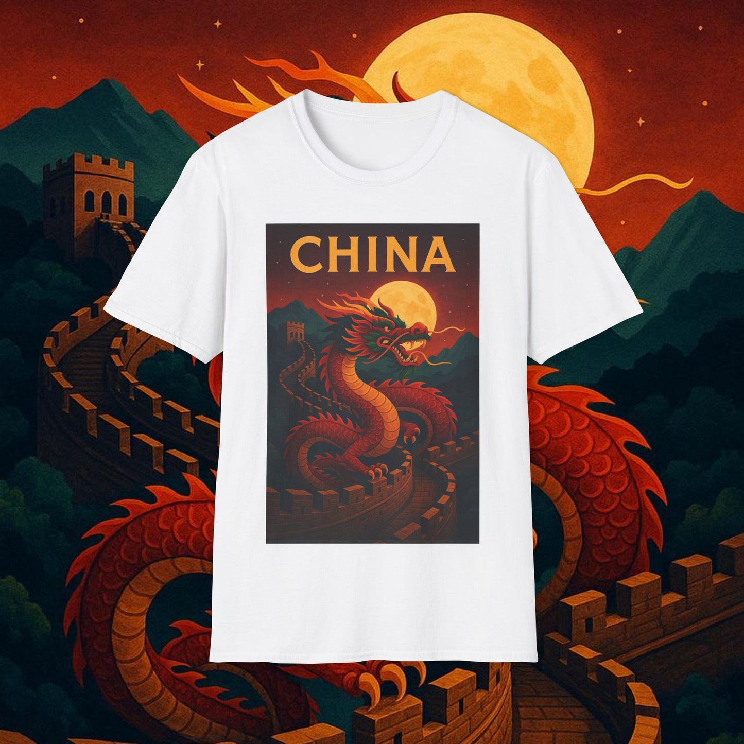 "Camiseta China – Dragones, murallas y leyendas eternas"