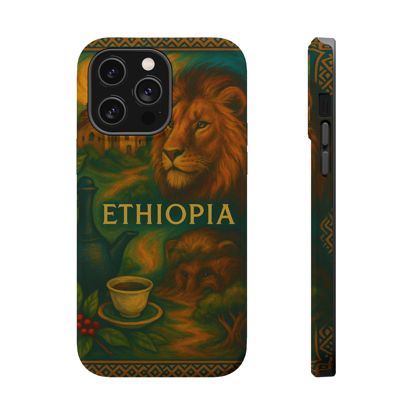 "Reinforced Magnetic Case Ethiopia – Sacred Land and Ancestral Soul"