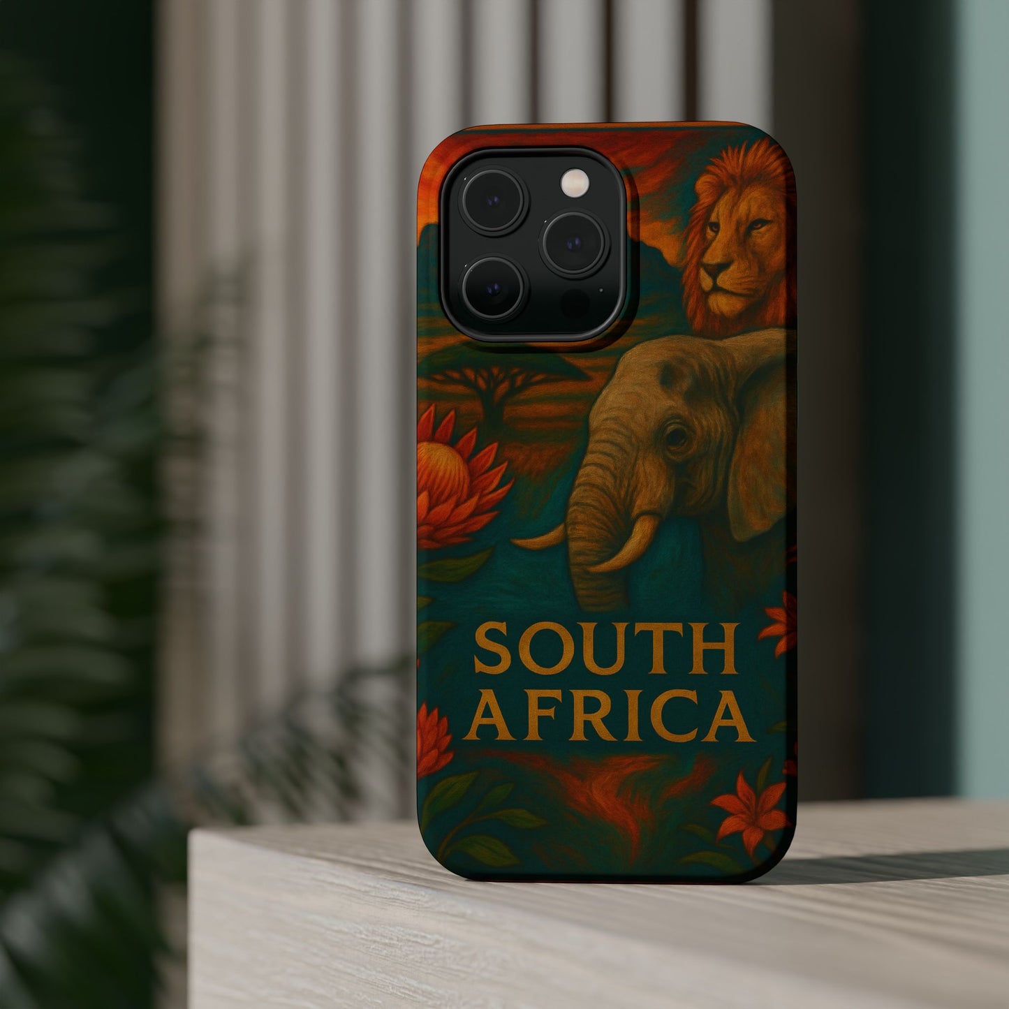 "Funda Magnética Reforzada Magnética Reforzada Sudáfrica 🌍 – Un mundo de aventuras y diversidad"