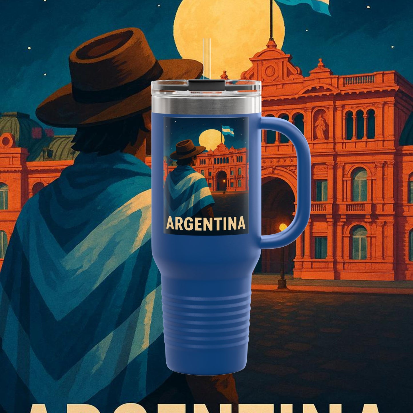"taza de Viaje Aislada Argentina: Pasión, Tradición y Tierra de Sueños🔥🏞️"