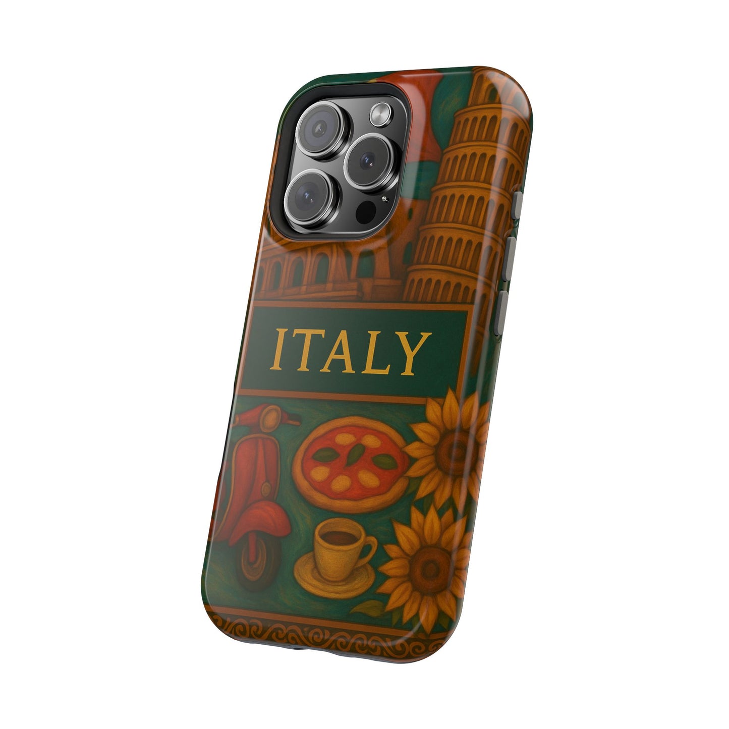 "Funda Magnética Reforzada Magnética Reforzada Italia: Arte, Pasión y Sabores Eternos 🎨🍝🏛️"